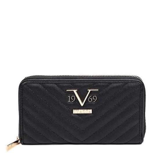 Dámska čierna peňaženka Lola Black - Gold 19V69 Italia