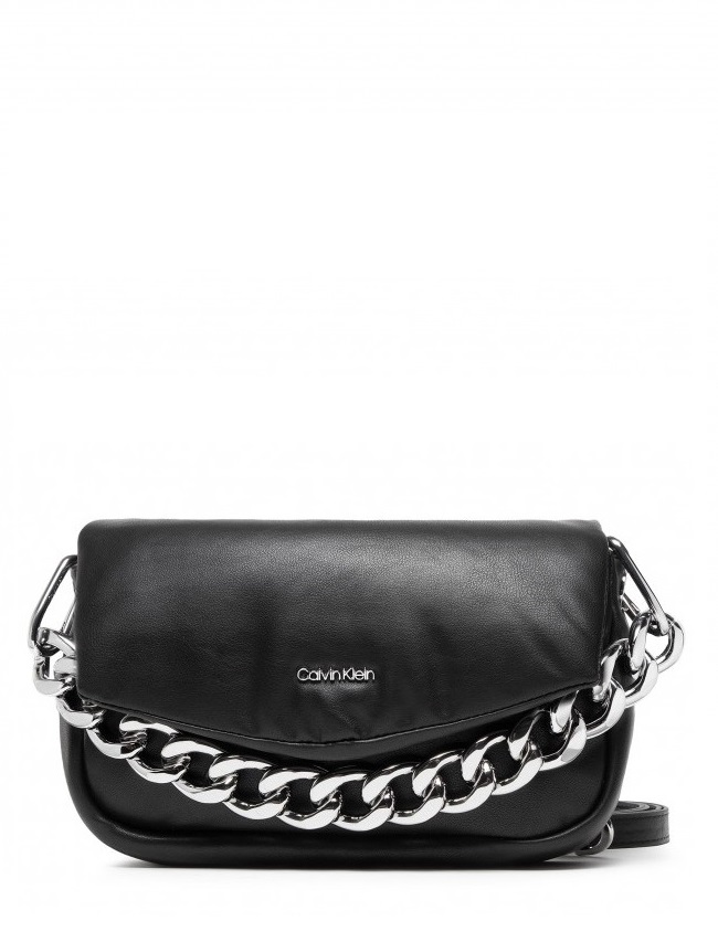 Kabelka Crossbody Calvin klein Puffed black