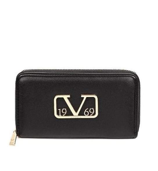 Dámska čierna peňaženka Pilar Black - Gold 19V69 Italia