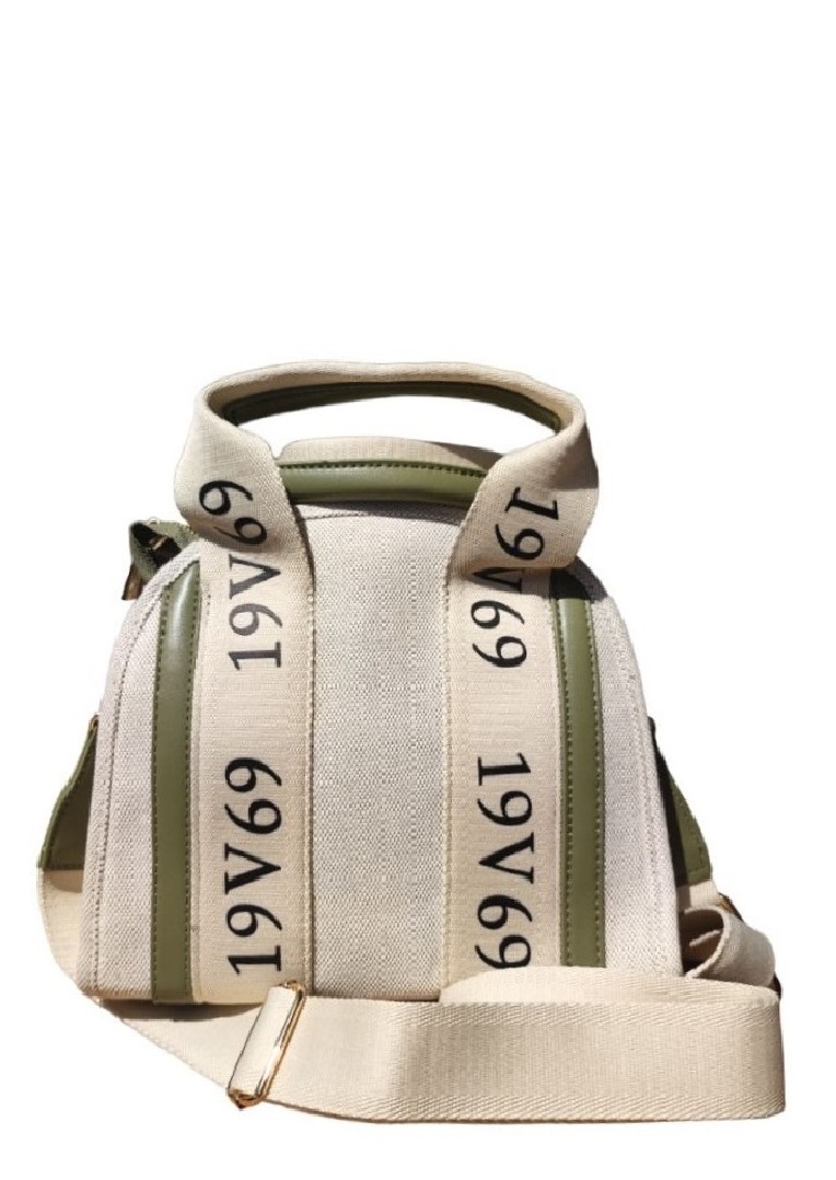 Látková béžová kabelka shopper Francesca grun 19V69 Italia 