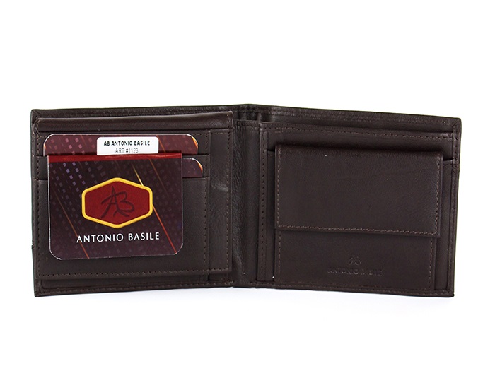 Hnedá kožená peňaženka Antonio Basile