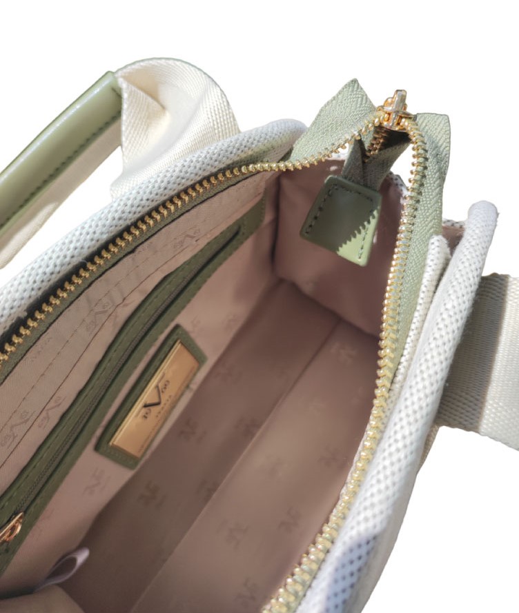 Látková béžová kabelka shopper Francesca grun 19V69 Italia 