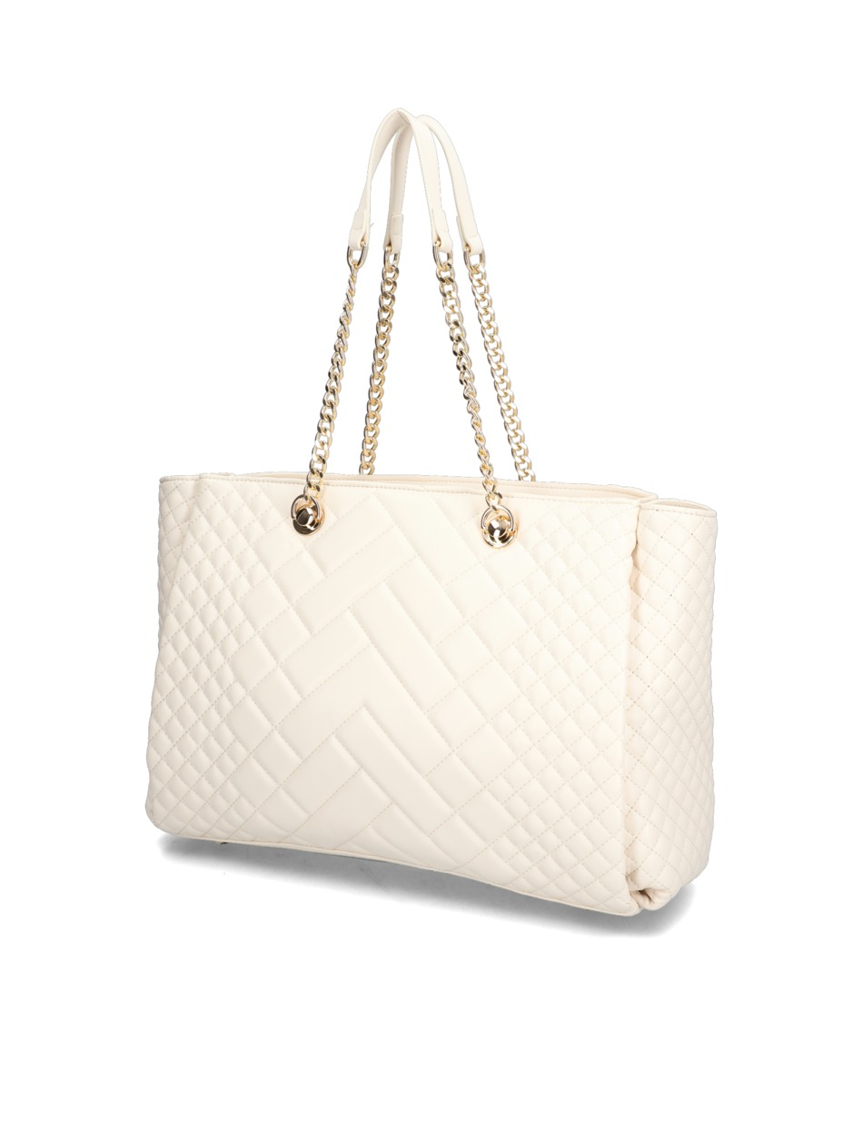 Biela kabelka Gaia Creme/Gold 19V69 Italia 