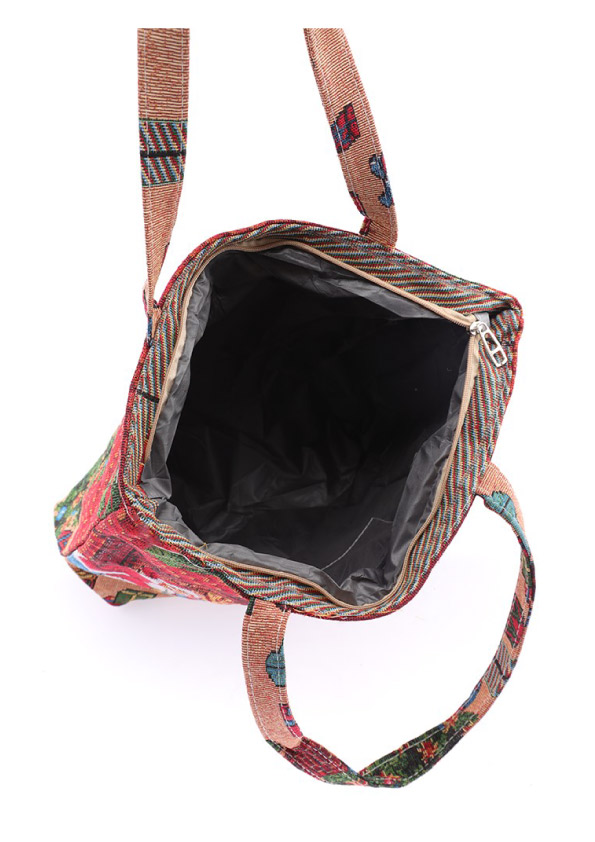 Látková taška na zips Vianoce