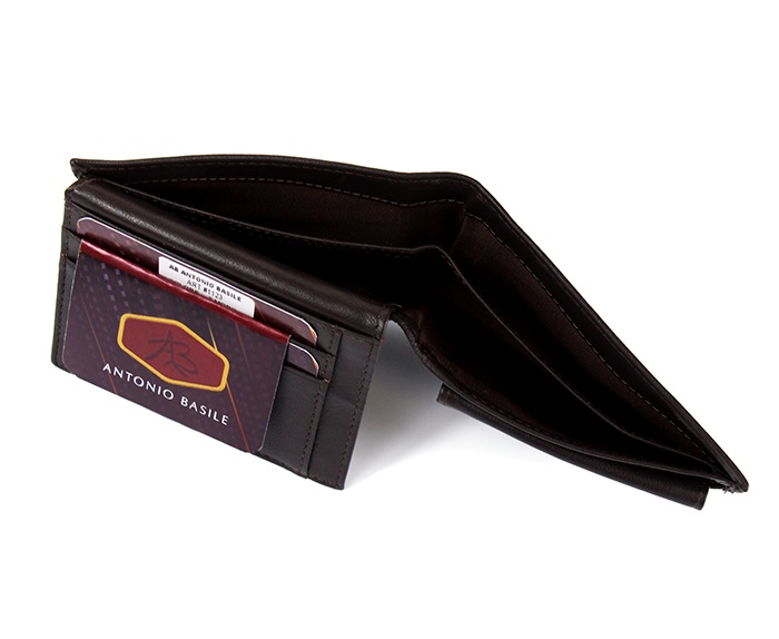 Hnedá kožená peňaženka Antonio Basile